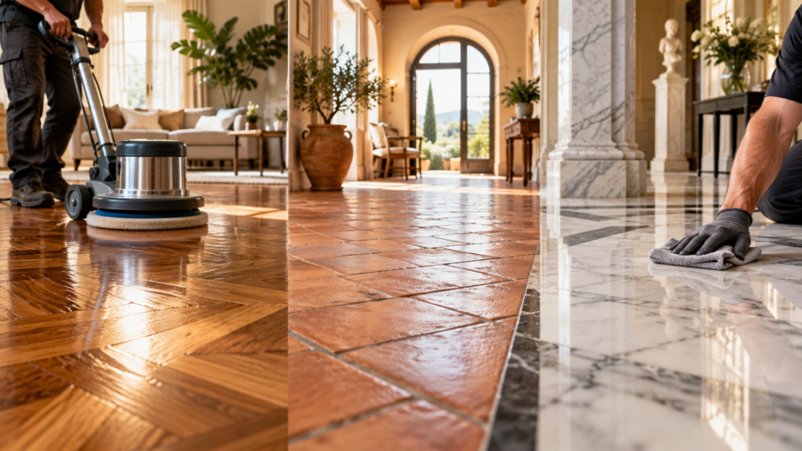 Pavimenti in parquet, cotto, marmo: tutti i segreti per conservarli bellissimi nel tempo