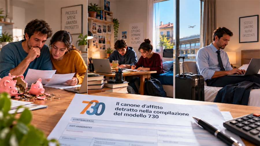Detrazioni sull’affitto per chi ha reddito basso, chi lavora o studia fuori sede